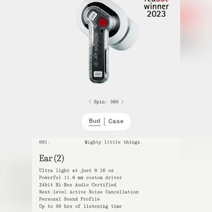 Nothing Ear 2- white